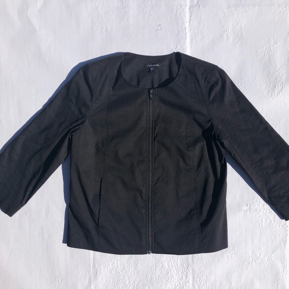 Eileen Fisher Polished, Ramie, Stretch Jacket